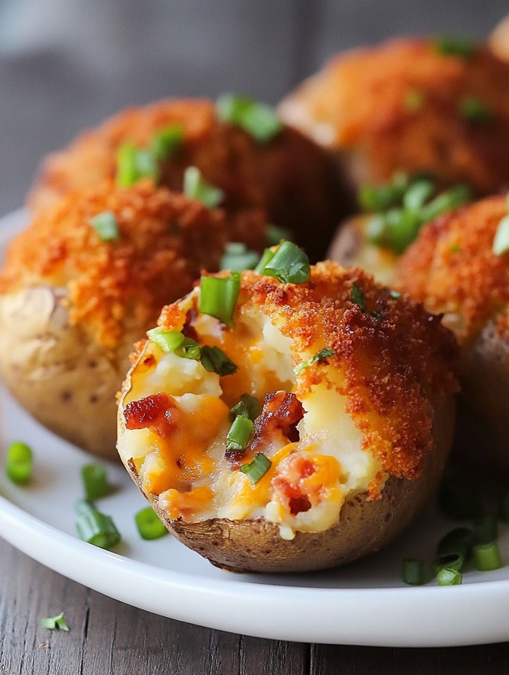 Ultimate Stuffed Oven-Fried Potatoes