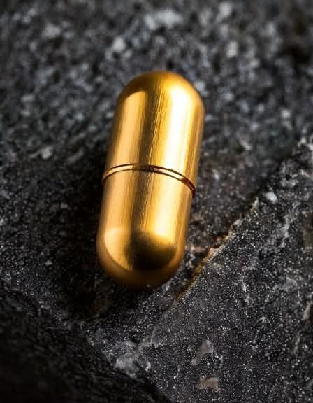 Found a small brass capsule in my 13-year-old’s laundry. Lightweight, tightly sealed, tiny cavity. He doesn’t know where it’s from—any ideas?