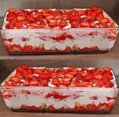 Strawberry Tiramisu Ready in 10 Minutes with 300g Curd: A Quick, Light Dessert Delight!