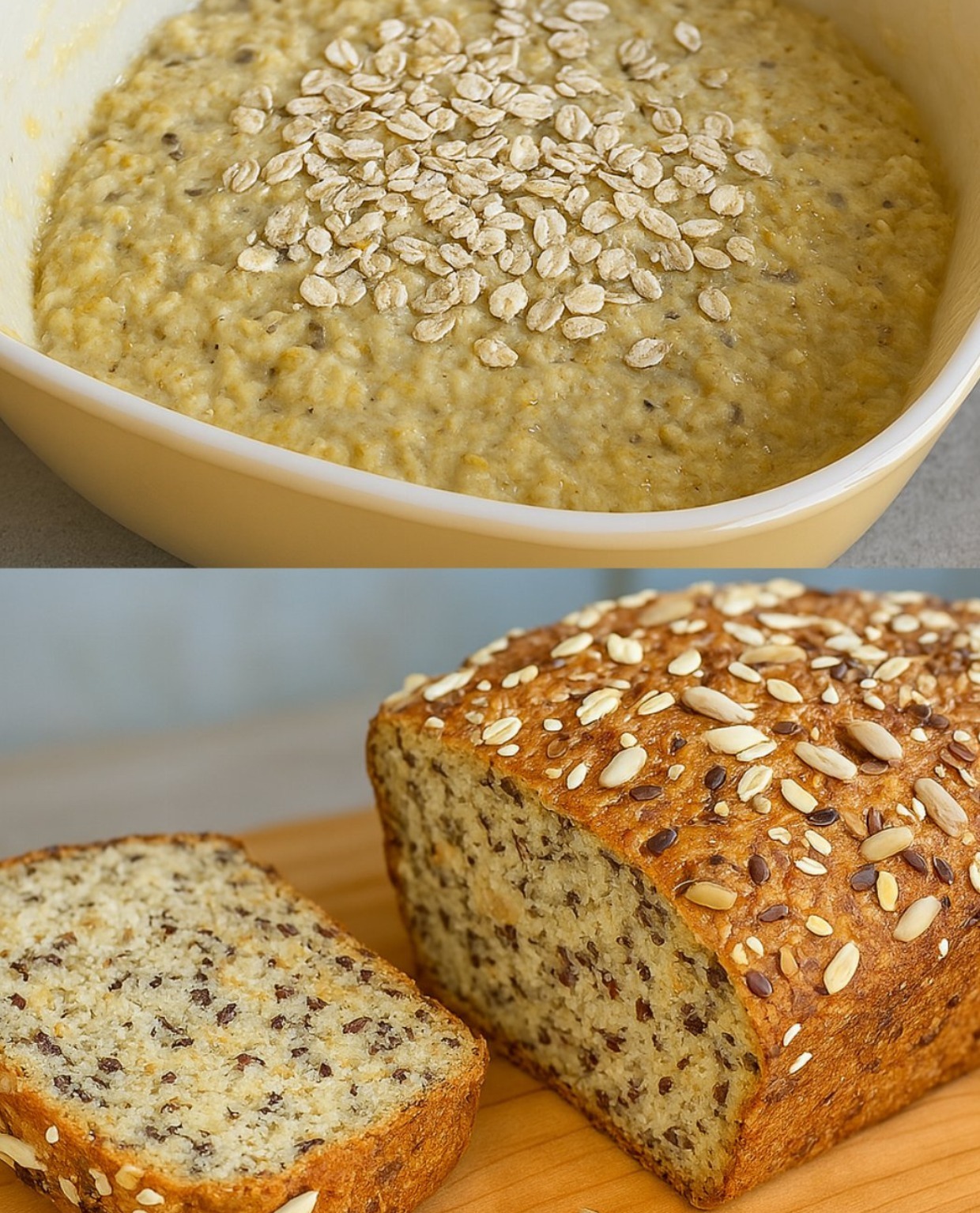 My fastest oatmeal bread for a healthy breakfast! No flour No butter! Easy gluten free