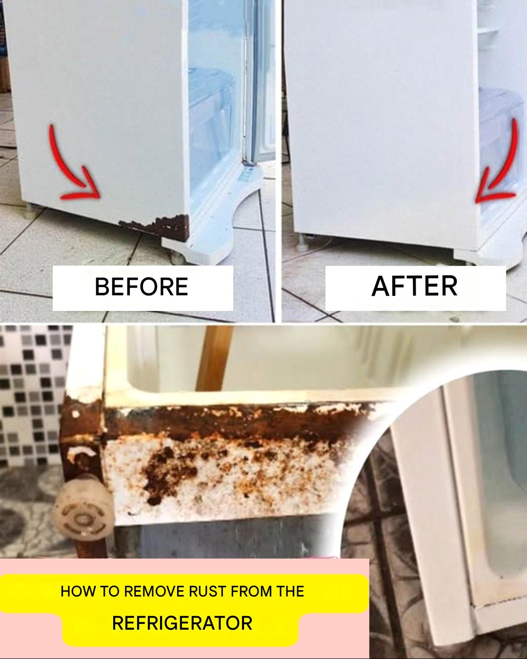 How to get rid of rust on a refrigerator or household appliances and save money