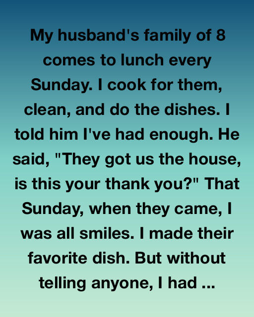 The Sunday Lunch That Changed Everything: How One Wife’s Quiet Rebellion Restored Respect at Home
