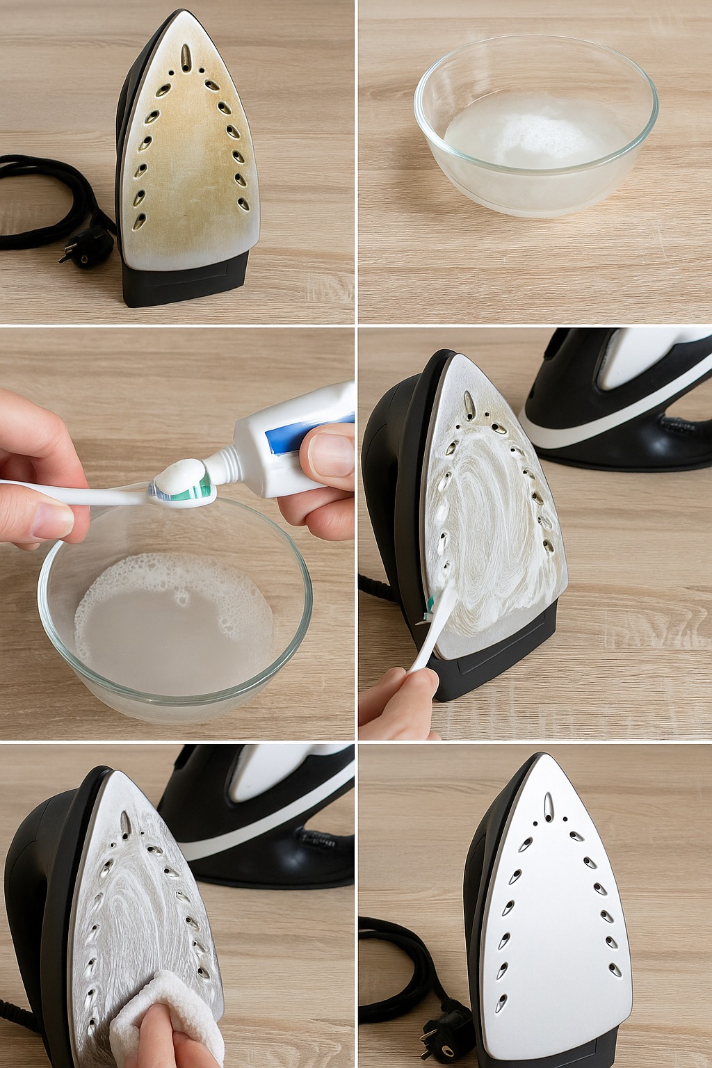 The genius trick to eliminate brown stains on the iron and make it look like new