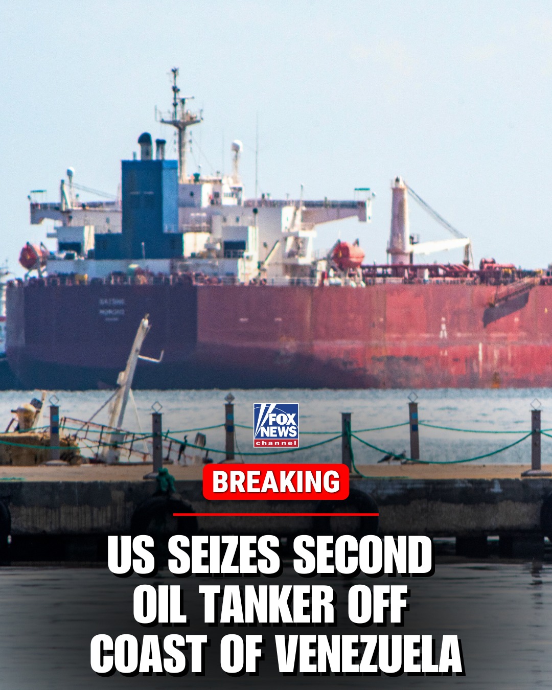BREAKING: The U.S. has seized a second oil tanker off the coast of Venezuela, a U.S. official confirmed to FOX News. A U.S. Coast Guard Maritime Special Reaction Team and the U.S. Navy were involved in the operation.