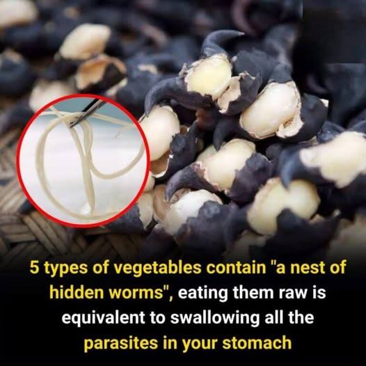 5 vegetables you should never eat raw — they may hide worm nests that turn into parasites in your stomach