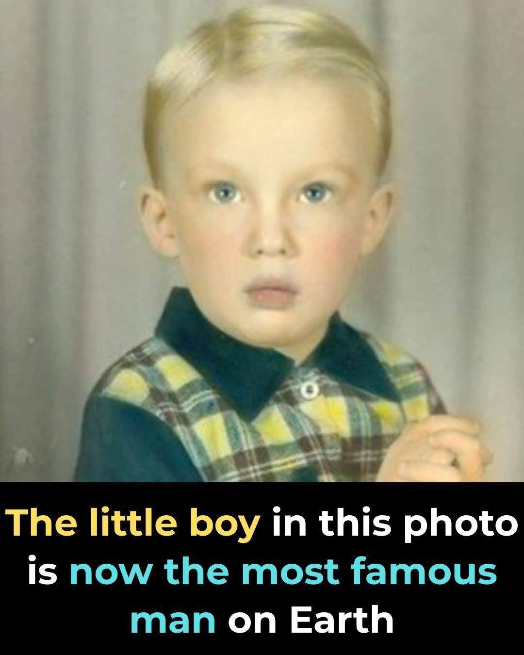 The photograph of a little boy who became one of the most recognizable men today