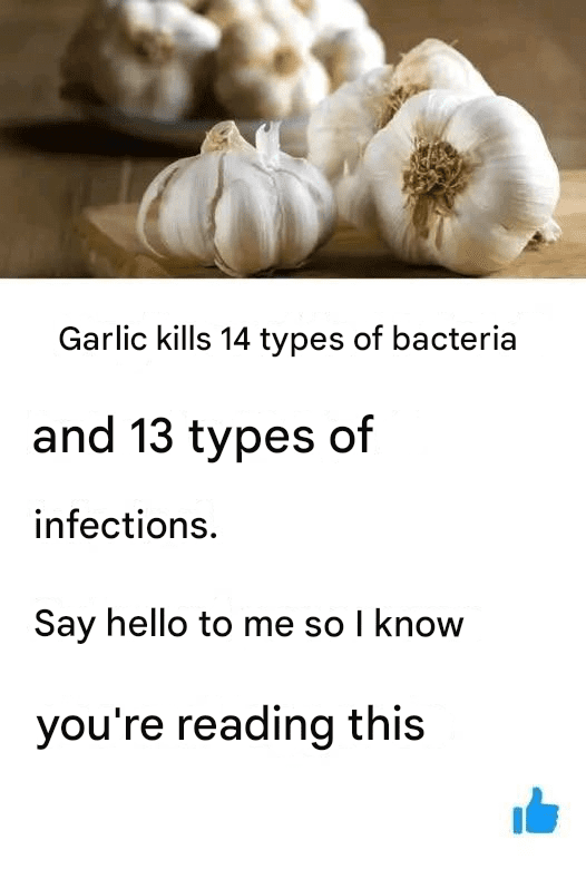 Garlic can save you from ………👉💬