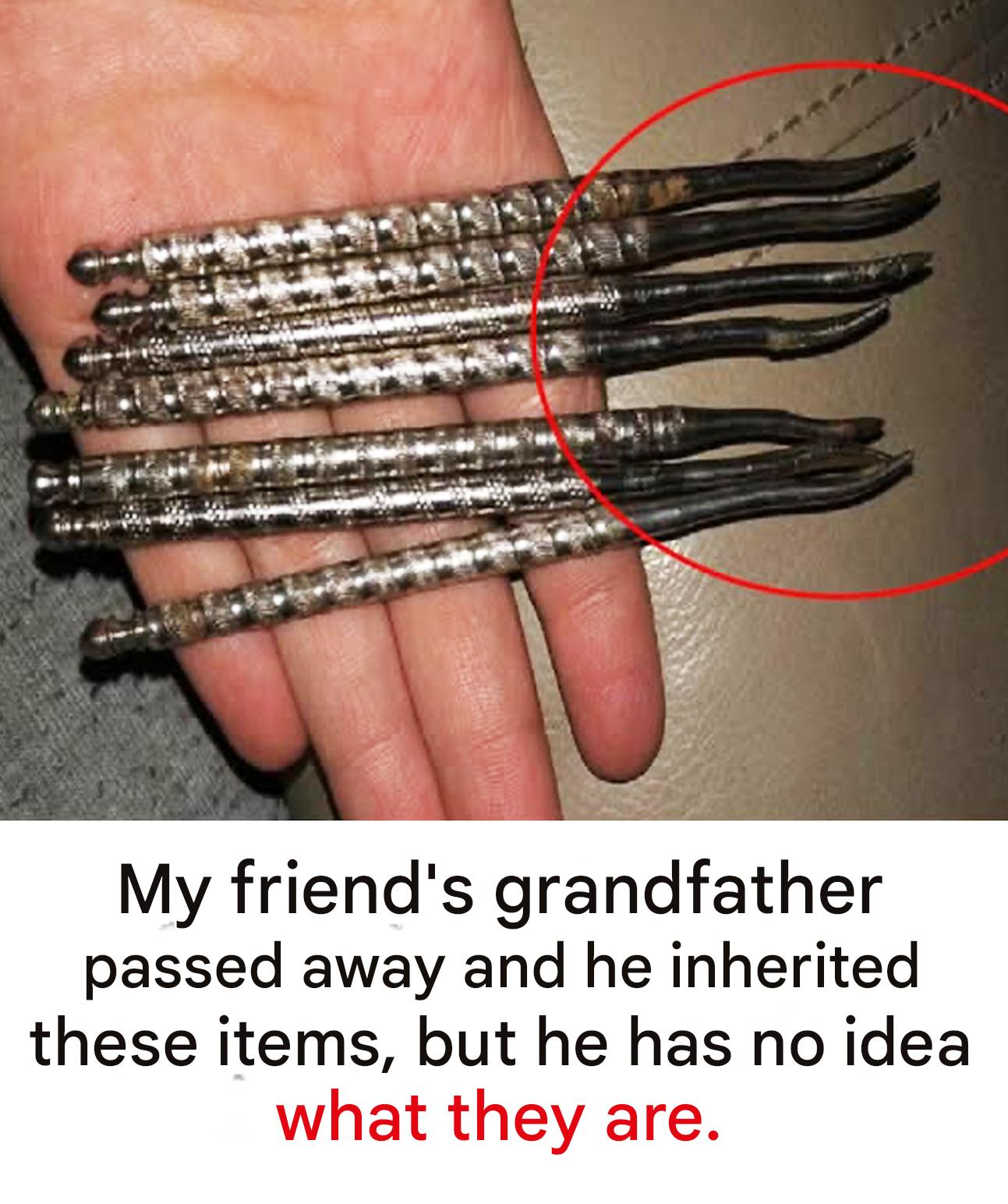 My friend’s grandfather passed away, and he inherited these items… but he has no idea what they are.